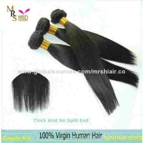 22" Human Hair Weave Extensions, Natural Black Peruvian Hair